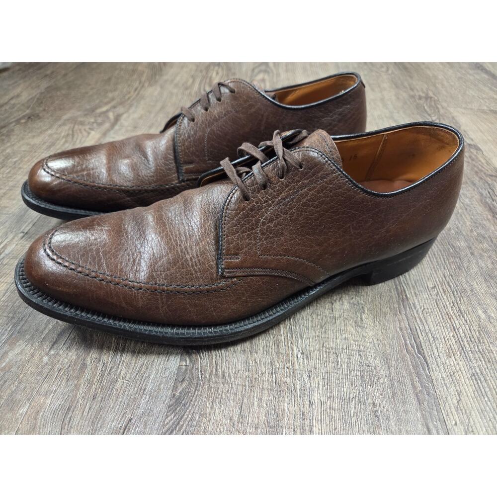 WRIGHT Arch Preserver Shoes 10.5 B Brown Leather Lace Up Derbys/ Oxfords USA